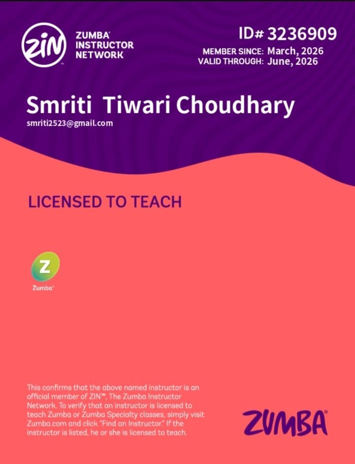 Workout Certificate