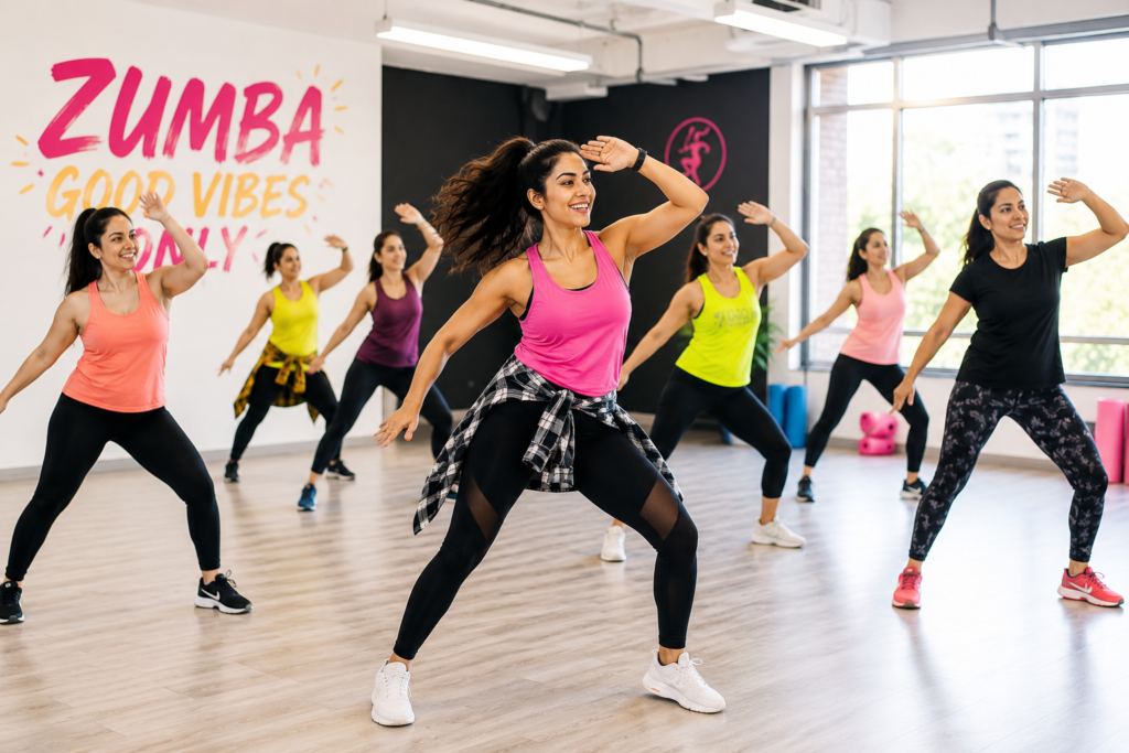 Zumba workout at home