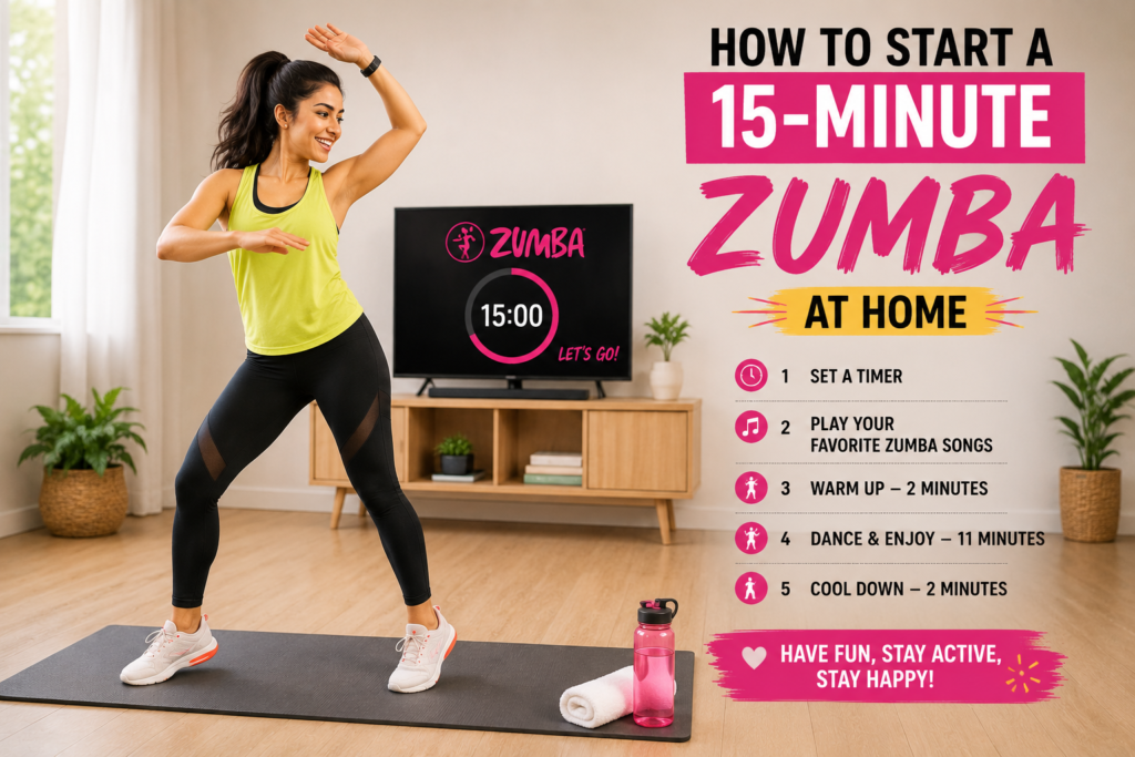 15-minute Zumba workout