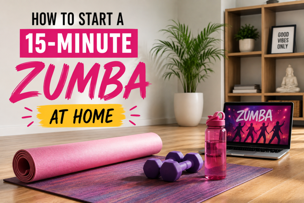 Beginner-friendly 15-minute Zumba